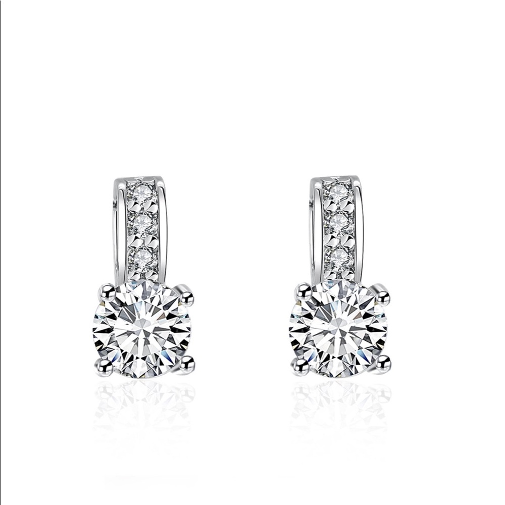 NWT Faux Diamond Embellished Earrings
